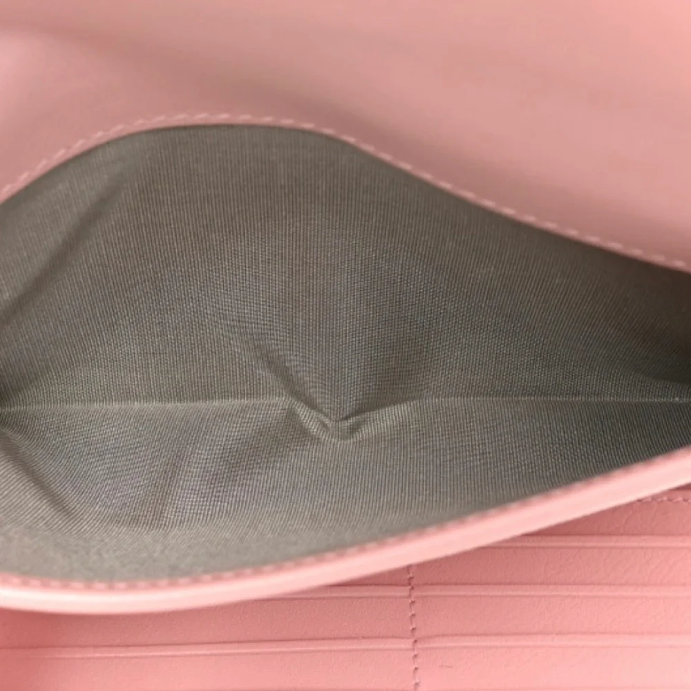 🔥CHANEL Caviar Timeless CC Large Gusset Flap Wallet in Rose Pale